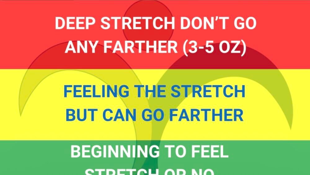 stretch therapy intensity Green Yellow Red system